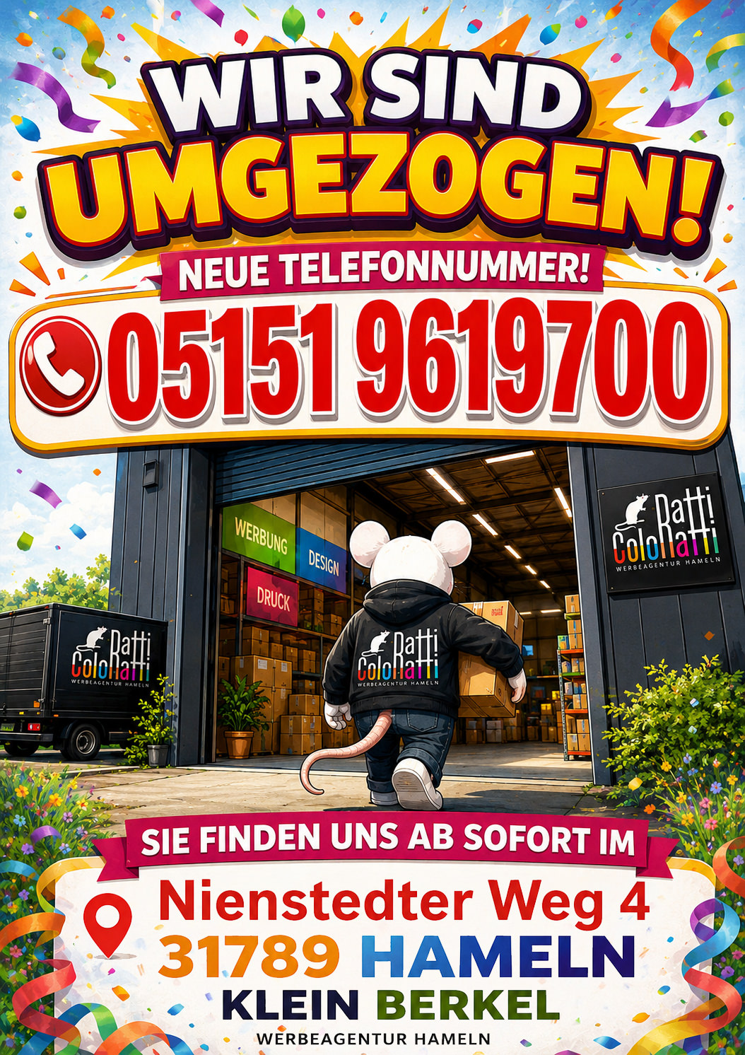 Ratticoloratti Hameln - Wir sind umgezogen